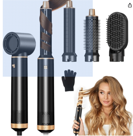 Pro 5 in 1 Air Styler, Multi Ionic Hair Dryer Brush Set, 800W Auto